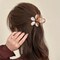 Hawaiian Flower Hair Claw Clip for Women Large Floral Hair Clips(Gold)